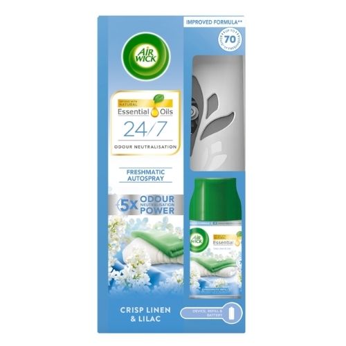 AIRWICK FRESHMATIC KIT CRISP LINEN LILAC 250ML
