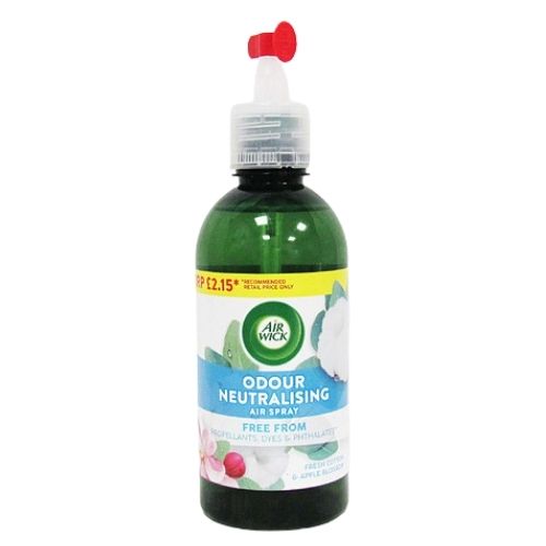 AIRWICK ODOUR NEUTRALISER COTTON PMP £2.15 237ML