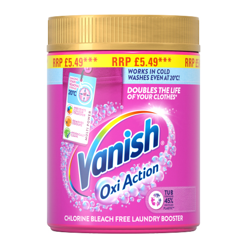 VANISH GOLD PINK STAIN REMOVER POWDER COLOURS PMP £5.49 470G