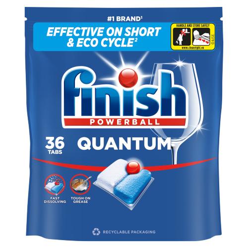 FINISH QUANTUM ALL IN ONE DISHWASHER TABLETS FRESH 36S