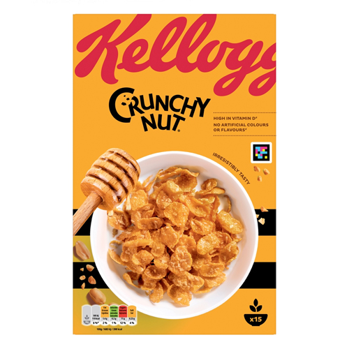 KELLOGG'S CRUNCHY NUT BREAKFAST CEREAL 460G