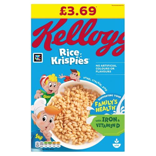 KELLOGG'S RICE KRISPIES PMP £3.69 430G