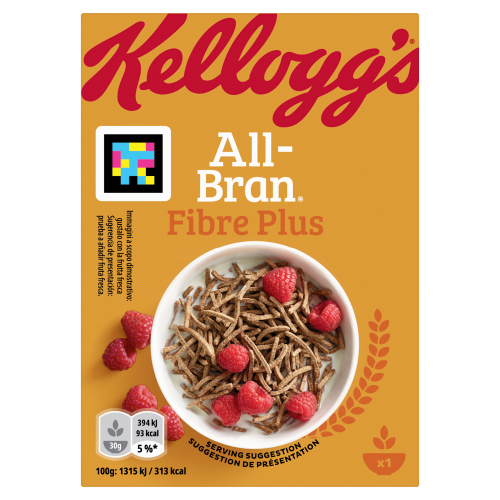 KELLOGG'S ALL BRAN BREAKFAST CEREAL PORTION PACKS 40 X 30G
