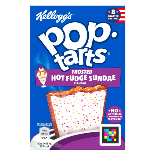 KELLOGG'S POP TARTS FROSTED HOT FUDGE SUNDAE 12X 8PK 48G