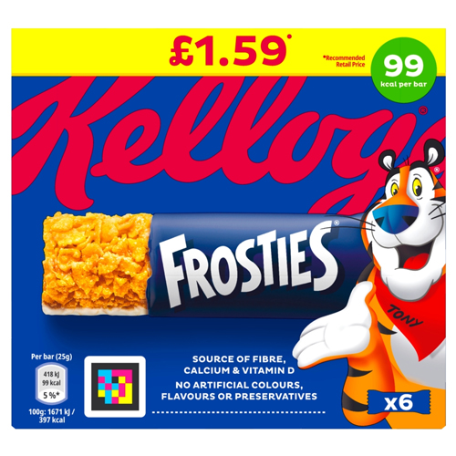 KELLOGG'S FROSTIES BAR PMP £1.59 25G