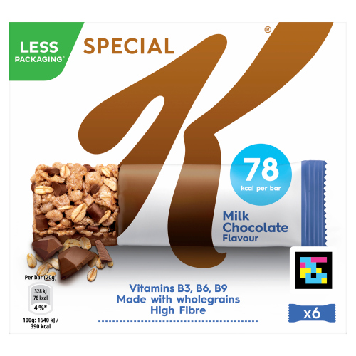 KELLOGG'S SPECIAL K MILK CHOCOLATE 6PK 20G