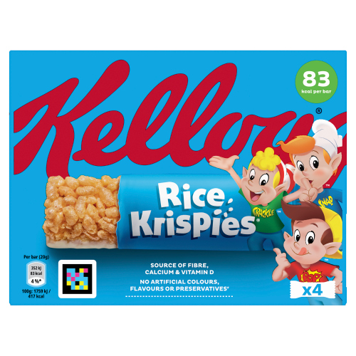 KELLOGG'S RICE KRISPIES BREAKFAST CEREAL BARS 8PK 20G