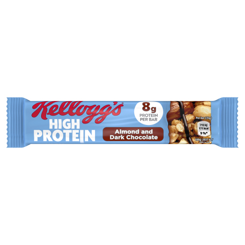KELLOGG’S HIGH PROTEIN ALMOND & DARK CHOCOLATE SNACK BARS 35G