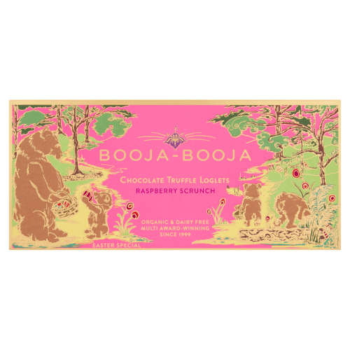 BOOJA-BOOJA RASPBERRY SCRUNCH CHOCOLATE TRUFFLE LOGLETS 115G