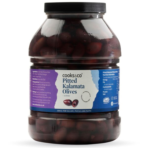 COOKS & CO PITTED KALAMATA OLIVES 2.25KG