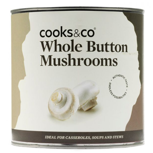 COOKS & CO WHOLE BUTTON MUSHROOMS 2.5KG