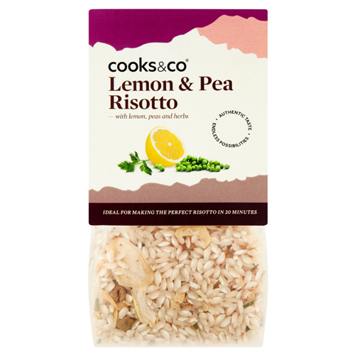 COOKS & CO LEMON & PEA RISOTTO 190G