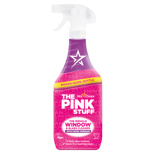 STAR DROPS PINK STUFF WINDOW ROSE VINEGAR SPRAY 850ML