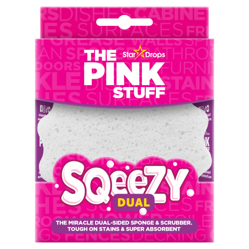 STARDROPS THE PINK STUFF DUAL SCRUBBER & SPONGE 1S