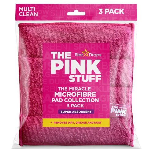 STARDROPS THE PINK STUFF MICROFIBRE PADS 1S