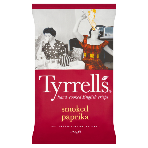 TYRRELLS SMOKED PAPRIKA SHARING CRISPS 150G