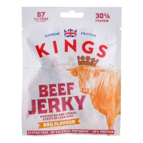 KINGS ELITE SNACKS BBQ BEEF JERKY 12X 25G