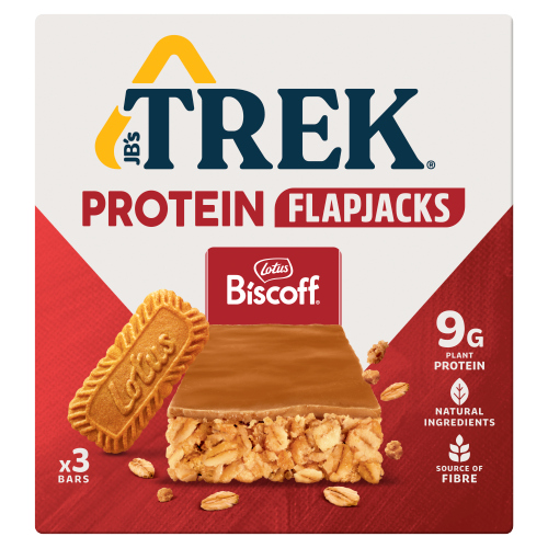 TREK BISCOFF PROTEIN FLAPJACK 3PK 50G