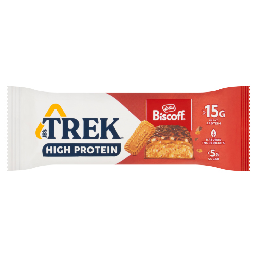 TREK HI PROTEIN LOW SUGAR LOTUS BISCOFF BAR 55G