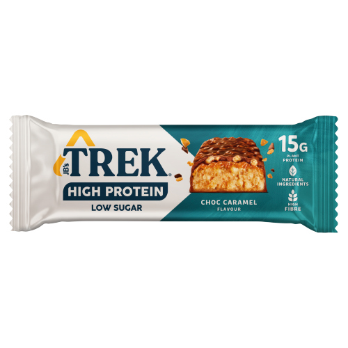 TREK HI PROTEIN LOW SUGAR CHOCOLATE CARAMEL BAR 55G