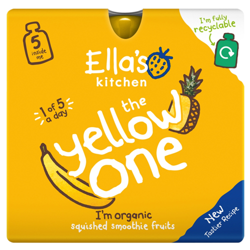 ELLA'S KITCHEN THE YELLOW ONE SQUISHED SMOOTHIE FRUITS 5PK 90G