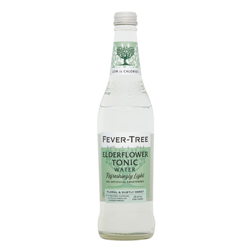 FEVER TREE ELDERFLOWER TONIC GLASS 500ML