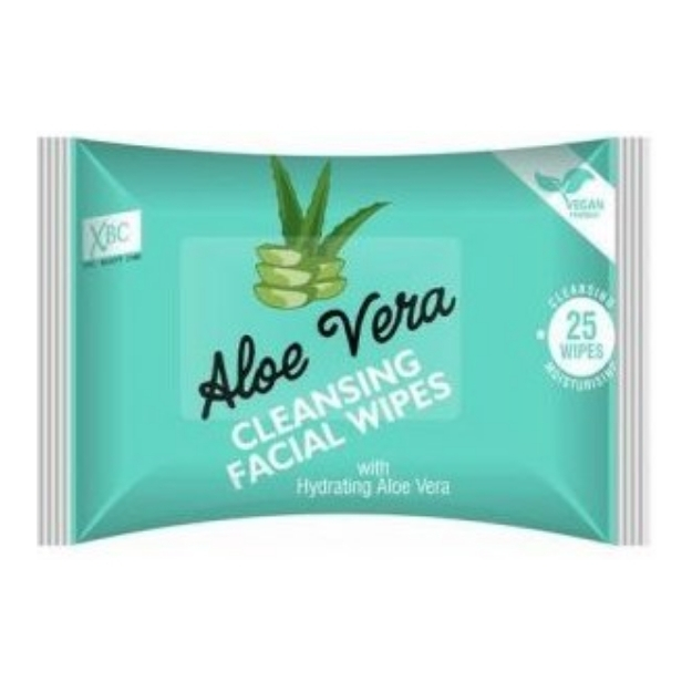 XBC ALOE VERA FACIAL  WIPES TWIN PACK 2 X 25S