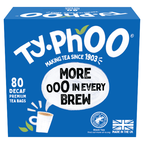 TYPHOO 80S DECAF PREMIUM TEA BAGS 250G