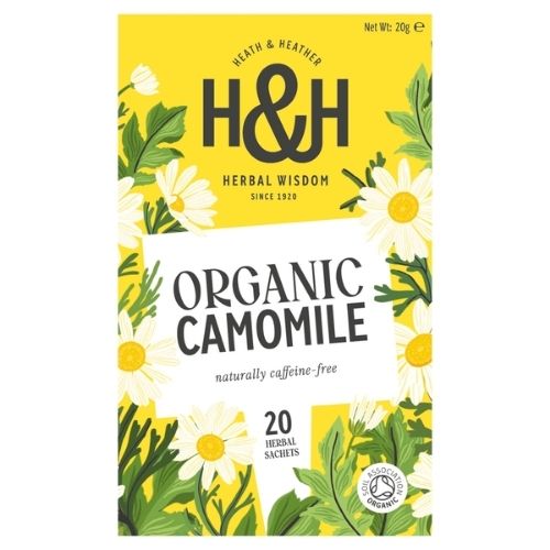 HEATH & HEATHER ORGANIC CAMOMILE ENVELOPE BAGS 20S