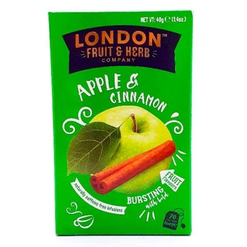 LONDON FRUIT & HERB APPLE & CINNAMON 20S TEABAGS 40G