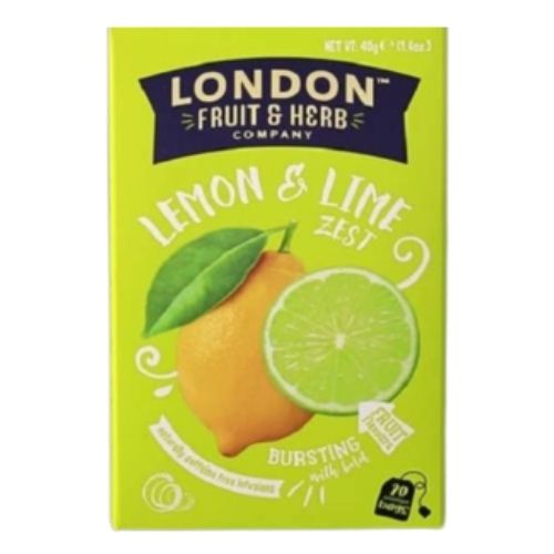 LONDON FRUIT & HERB LEMON & LIME ZEST 20S TEABAGS 40G