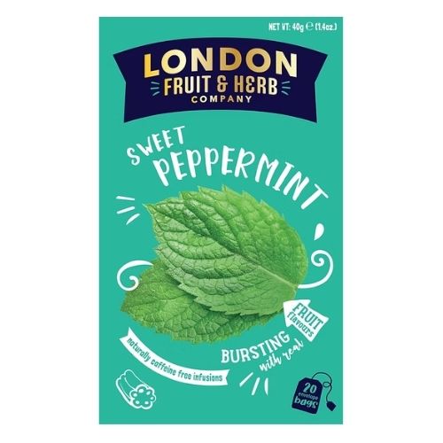 LONDON FRUIT & HERB SWEET PEPPERMINT 20S TEABAGS 40G