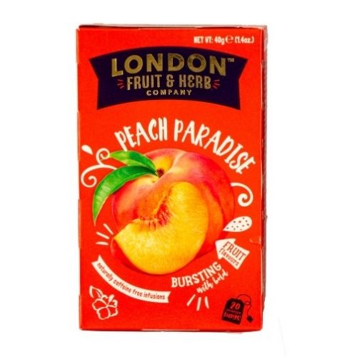 LONDON FRUIT & HERB PEACH PARADISE 20S TEABAGS 40G