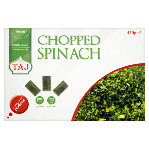 TAJ CHOPPED SPINACH 450G