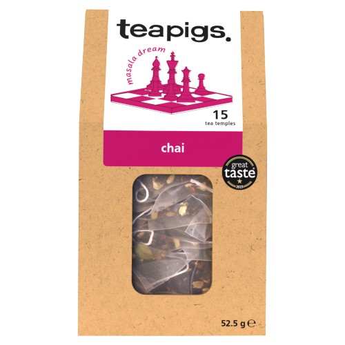 TEAPIGS CHAI TEA TEMPLES 15 X 3.5G (52.5G)