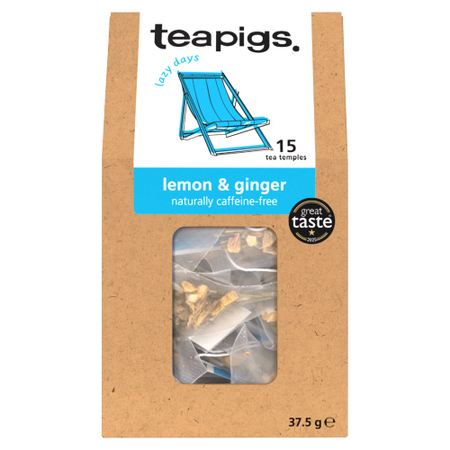 TEAPIGS LEMON & GINGER TEA TEMPLES 15 X 2.5G (37.5G)