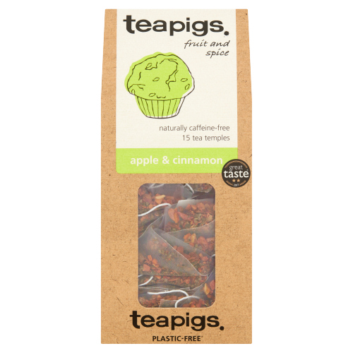 TEAPIGS APPLE & CINNAMON TEA TEMPLES 15 X 2.5G (37.5G)
