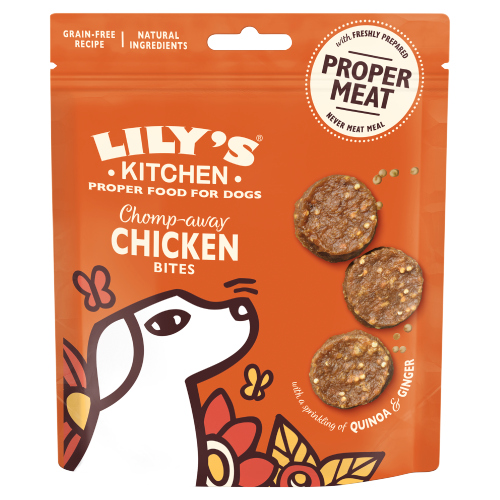LILY'S KITCHEN CHOMP-AWAY CHICKEN BITES 70G
