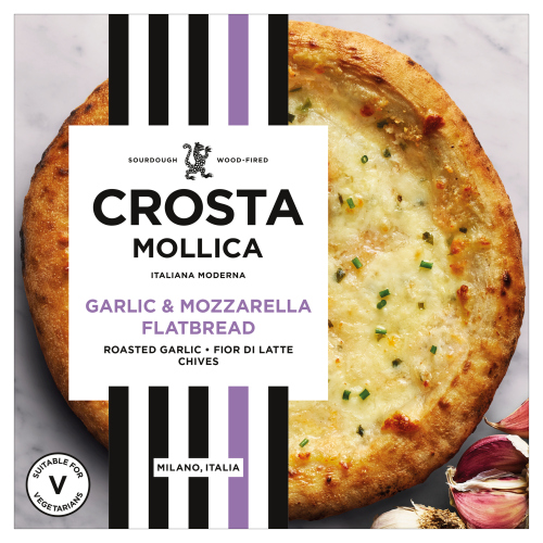 CROSTA & MOLLICA GARLIC & MOZZARELLA SOURDOUGH FLATBREAD 229G