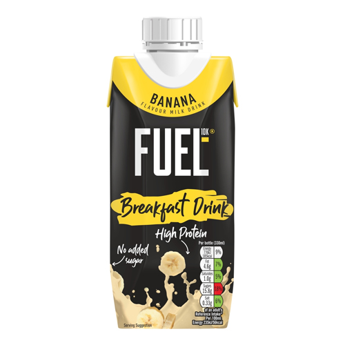 FUEL10K BANANA FLAVOUR MILK  BREAKFAST DRINK 330ML