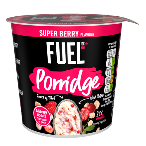 FUEL10K HIGH PROTEIN SUPER BERRY PORRIDGE POT 70G
