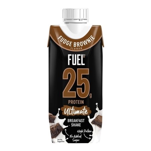 FUEL10K FUDGE BROWNIE 25G HIGH PROTEIN BREAKFAST SHAKE 330ML