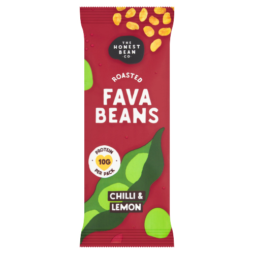 THE HONEST BEAN CO CHILLI & LEMON ROASTED FAVA BEANS 40G