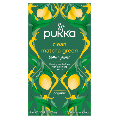 PUKKA ORGANIC CLEAN MATCHA GREEN  20'S