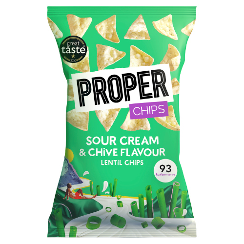 PROPER CHIPS SOUR CREAM AND CHIVE 85G