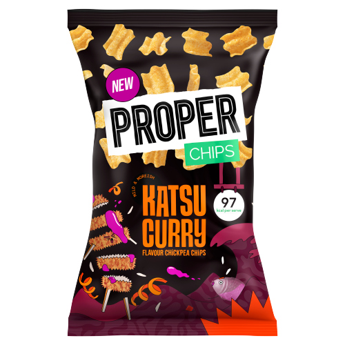 PROPER CHIPS KATSU CURRY FLAVOUR CHICKPEA CHIPS 85G