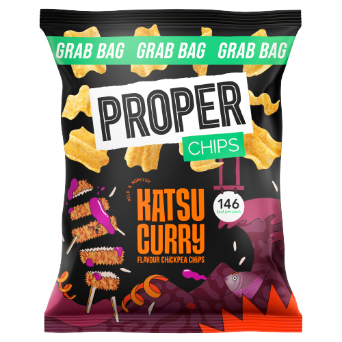 PROPER CHIPS KATSU CURRY FLAVOUR CHICKPEA CHIPS 30G