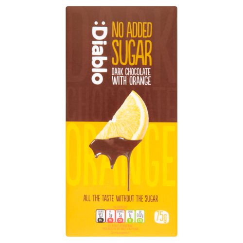 DIABLO NAS DARK CHOCOLATE WITH ORANGE 75G