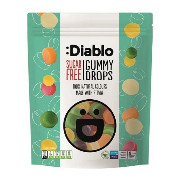 DIABLO SUGAR FREE GUMMY DROP SWEETS 75G