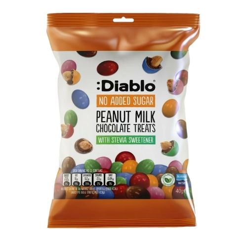DIABLO NAS PEANUT MILK CHOCOLATE TREATS 40G